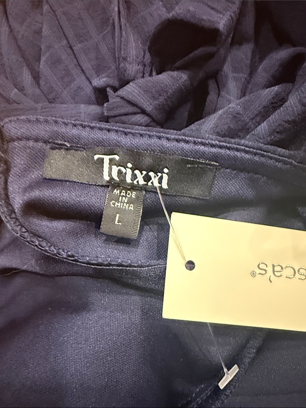 NWT trixxi ruffle mini fit & flare dress size large. - Picture 6 of 9